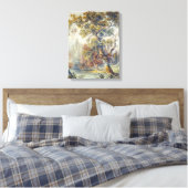 木と池(John Ruskin) キャンバスプリント (インサイチュ (寝室))