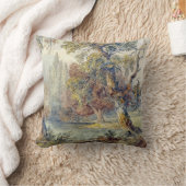 木と池(John Ruskin) クッション (ブランケット)