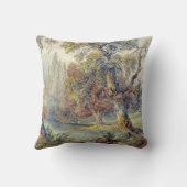 木と池(John Ruskin) クッション (裏面)