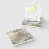 木と池(John Ruskin) ストーンコースター (横)