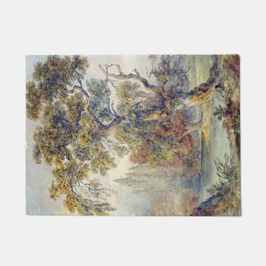 木と池(John Ruskin) ドアマット (正面)