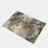 木と池(John Ruskin) ドアマット (アングル)