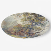 木と池(John Ruskin) ペーパープレート (アングル)