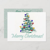 木と球根 – メリークリスマス! シーズンポストカード (正面/裏面)
