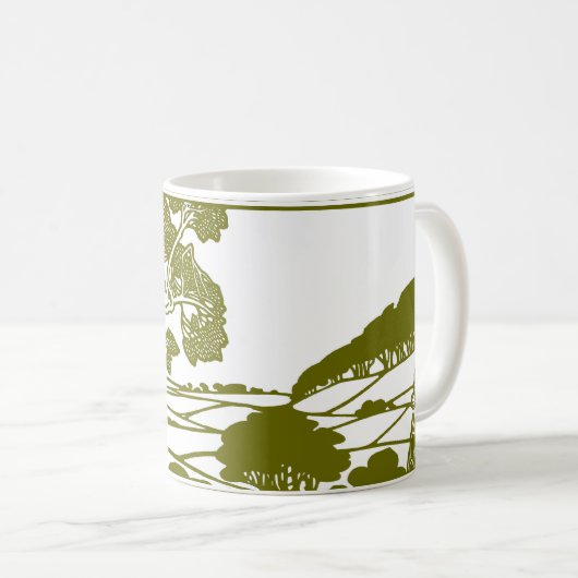 木と田舎 コーヒーマグカップ (正面右)