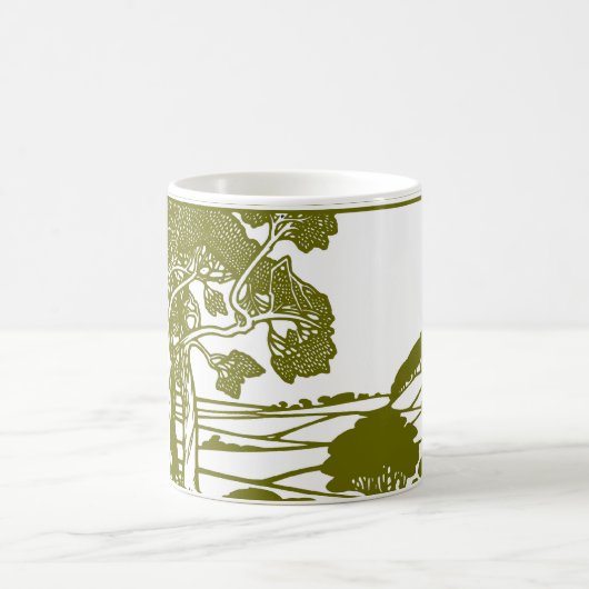 木と田舎 コーヒーマグカップ (中央)