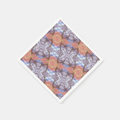 木と畑のパターン スタンダードカクテルナプキン (角)