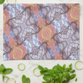 木と畑 キッチンタオル (折り畳み)