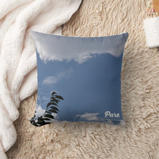 木と空の装飾用クッション クッション (ブランケット)