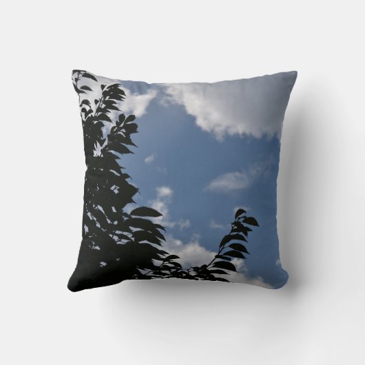 木と空の装飾用クッション クッション (裏面)