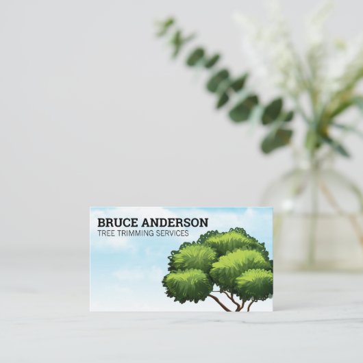 木と空 | 造園 名刺 (スタンド正面)