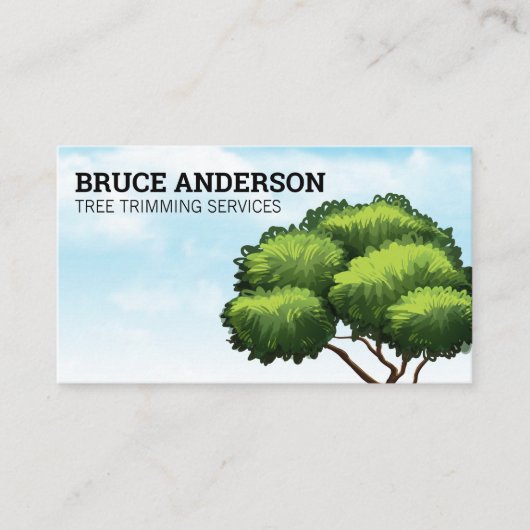 木と空 | 造園 名刺 (正面)