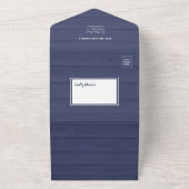 木と糸素朴のライト付きフォトカード オールインワン招待状 (外側)