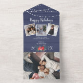 木と糸素朴のライト付きフォトカード オールインワン招待状 (内側)