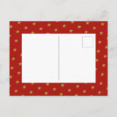 木と素朴金箔のフォトツリー |クリスマス シーズンポストカード (裏面)