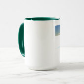 木と組み合わせた可愛い漫画ペンギン マグカップ (正面左)