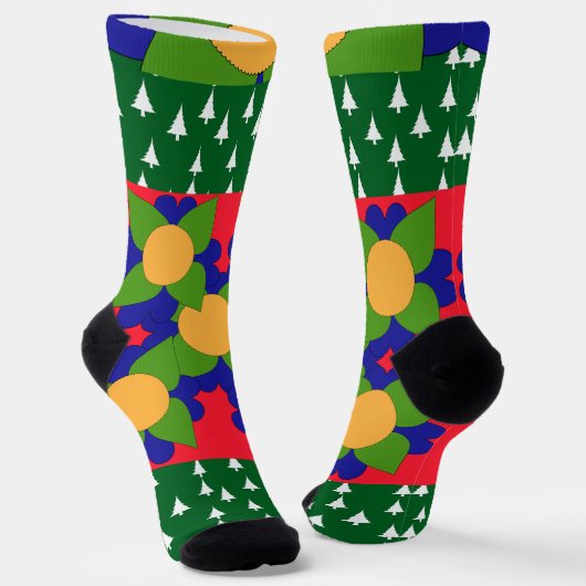 木と花の休日 ソックス (傾斜あり)