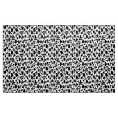 木と葉の形状パターン051017 – 黒 ファブリック (ヤード)