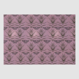 木と蛾のパターン（の模様が）あるティッシュペーパー 薄葉紙