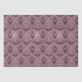 木と蛾のパターン（の模様が）あるティッシュペーパー 薄葉紙