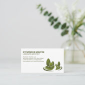 木と造園 名刺 (スタンド正面)