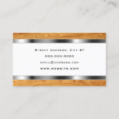 木と金属のテクスチフェイクャ  名刺 (裏面)