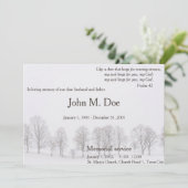 木と雪の供養 招待状 (スタンド正面)