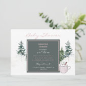 木と雪ピンクベビー外は寒いI 招待状 (スタンド正面)