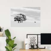 木と馬 ポスター (ホームオフィス)