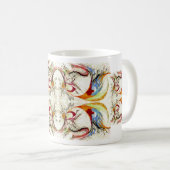 木と鳥のファンタジー コーヒーマグカップ (正面右)