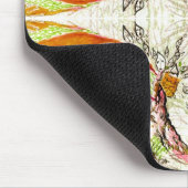 木と鳥のファンタジー マウスパッド (コーナー)