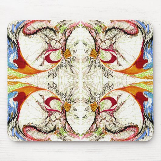 木と鳥のファンタジー マウスパッド (正面)