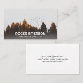 木と鳥 |アウトドア 名刺 (正面/裏面)