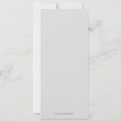 木と鳥 招待状 (裏面)