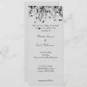 木と鳥 招待状 (正面/裏面)