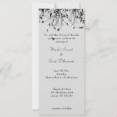 木と鳥 招待状 (正面)