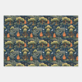 木と鴨 ラッピングペーパーシート (正面2)