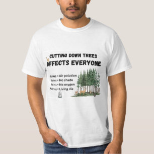 木なし=酸素なし Tシャツ