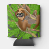 木にいるナマケモノ 缶クーラー (裏面)
