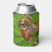 木にいるナマケモノ 缶クーラー (缶裏面)