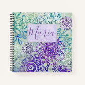 木にかわいいドードル素朴の花 ノートブック (正面)