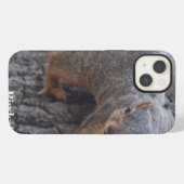木にしがみつくリス iPhoneケース (裏面横)