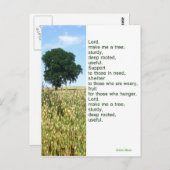 木になれ!感動的祈りの言葉 ポストカード (正面/裏面)