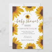 木にひ素朴まわりのベビーシャワー 招待状 (正面)