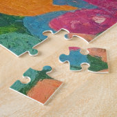 木にぶら下がったナマケモノが生える ジグソーパズル (側面)