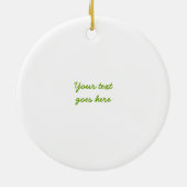 木にオーナメントを植える六つの理カスタム由 セラミックオーナメント (裏面)