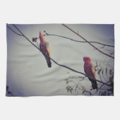 木にガラの鳥3 キッチンタオル (横)