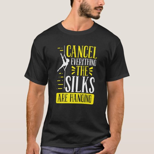 木にシルクエアリアルサーカスダンサーエアリアリスト Tシャツ (正面)