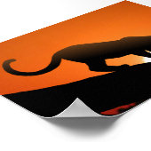 木にヒョウ ポスター (角)