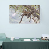 木にヒョウ 横断幕 (トレードショー)